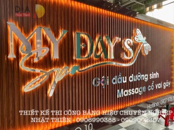 Chữ nổi inox có đèn